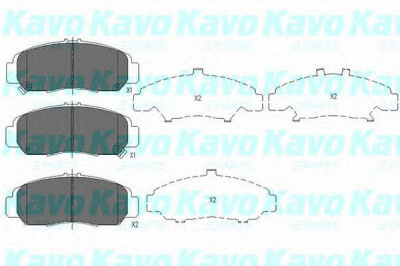 KAVO PARTS kbp2047 -  Комплект тормозных колодок, дисковый тормоз